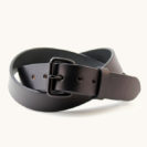 black belt with black buckle